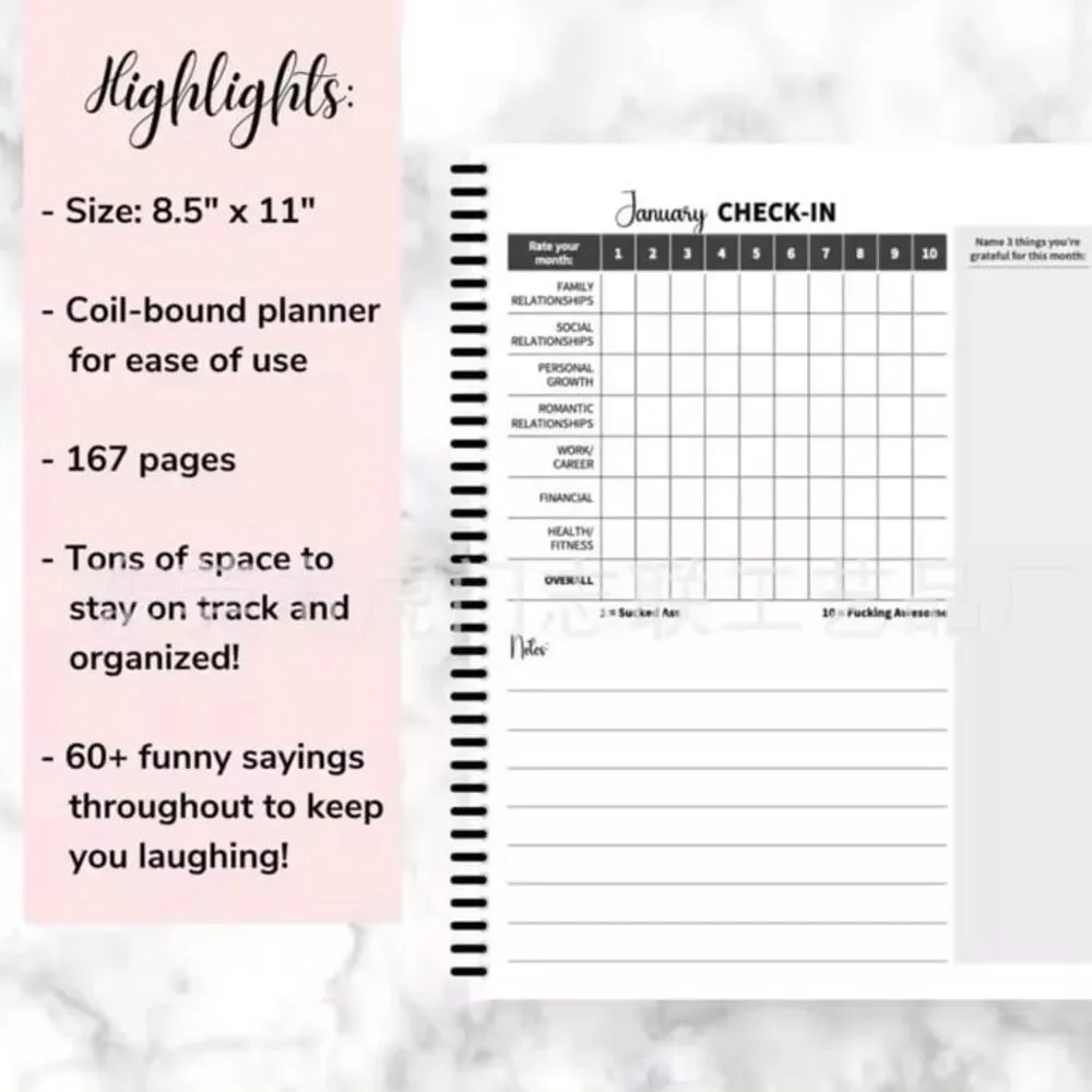 abigail&bleu 2025 “My Brain Has To Many Tabs Open” Funny Adult Daily ADHD Book